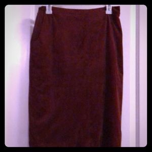 Eva Mendes velvet pencil skirt